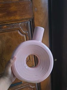 Pink Donut Vase Pure Ceramic