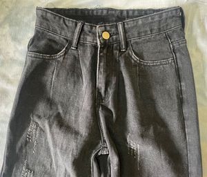 Black Distressed Jeans