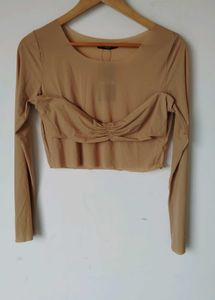 Shein Ruched Front Crop Top