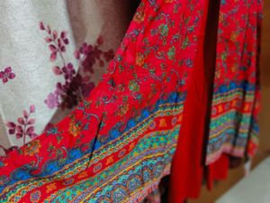 Biba Floral Print Layered Kurta