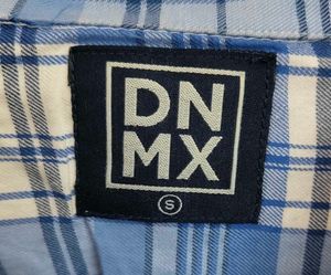 👕☁️DNMX Blue &amp; White Plaid Shirt