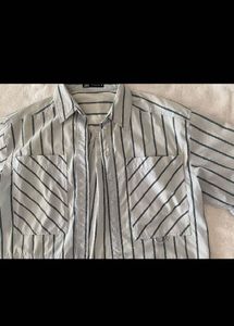 FREE Delivery ZARA Oversize cropped Shirt