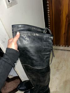 Black Thigh High Boots