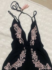 Thread work Jumpsuit