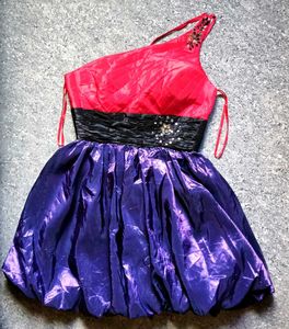 RED GORGEOUS BALLOON PROM DRESS