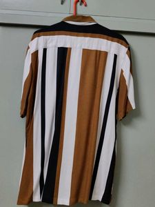 Striped Short Sleeve Button-Down