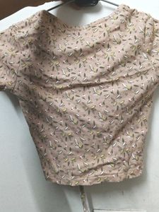 Floral Cinched Crop Top