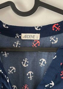 Anchor Print Mini Dress