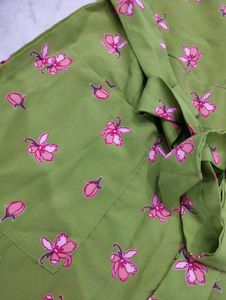 Korean Pinteresty Floral Green Dress