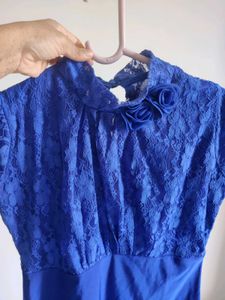 Blue Lace Top