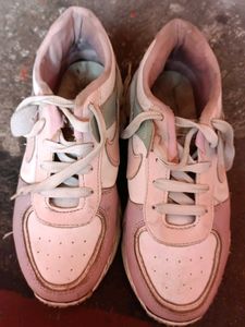 Pink &amp; White Sneakers
