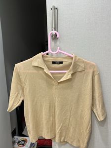 Korean Yellow Branded Top Medium Size