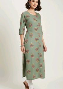Elegant Green Printed Kurta