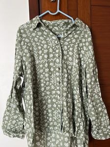 Floral Print Olive Top