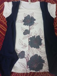 Floral Print Top with Vest