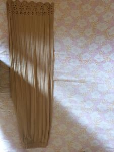 Women Beige Color Wide Leg Elastic Plazo