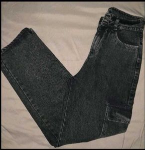 Dark Gray Cargo Jeans