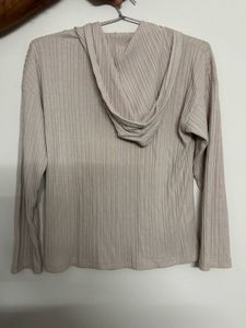 Zudio Ribbed Knit Hoodie