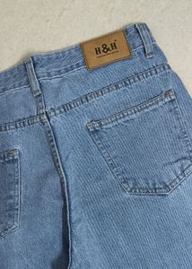 Wide Leg slit cut Jeans