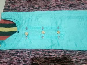 Sky Blue Straight Kurta