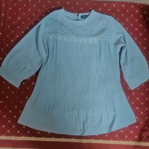 Charcoal Sea Green Top
