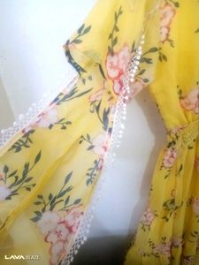 Floral Yellow Maxi Dress