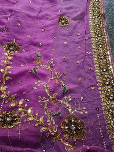 Purple Heavy Saree