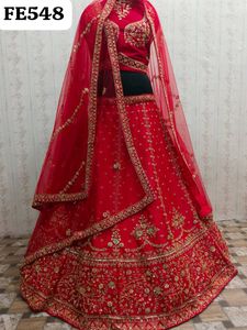 Stunning Red Bridal Lehenga Choli