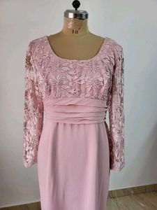 Elegant Pink Maxi Dress