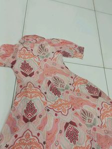 XXL Vintage Pink Patterned Dress
