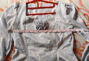 Cute Light Blue Peplum Top