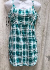 16296. Cute Plaid Mini Dress