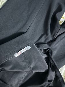 black flared trouser