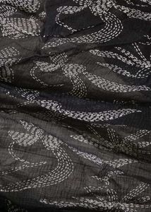 Elegant Black & White Scarf