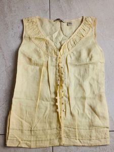 Yellow Sleeveless Top