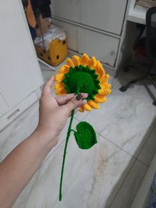 crochet sunflower