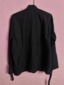 Unique Buckled Black Shirt