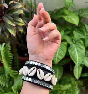 Cowrie Shell & Mirror Bangles