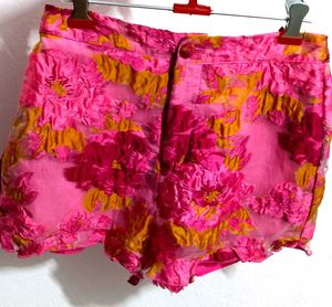 Floral High Waisted Shorts