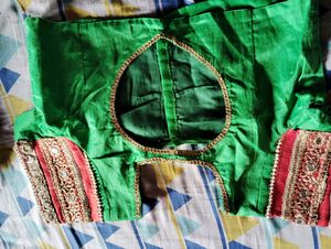 Elegant Grey and Green Saree