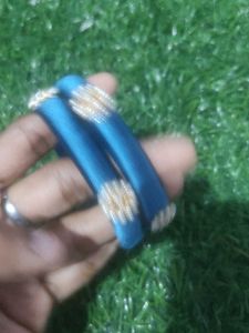 Blue Silk Thread Bangles