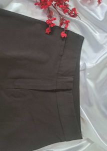 Brown Wide Leg Trousers