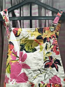Floral Overalls Dress
