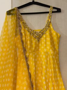 Elegant Yellow Anarkali Never Used