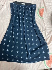 Satin Floral Skirt