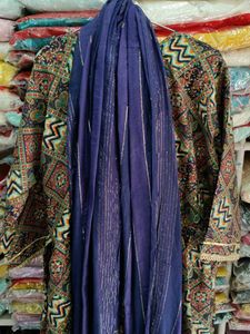 Embroidered Ethnic Print Dress