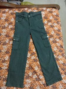 Green Cargo Jeans