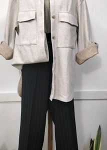 Beige Shacket