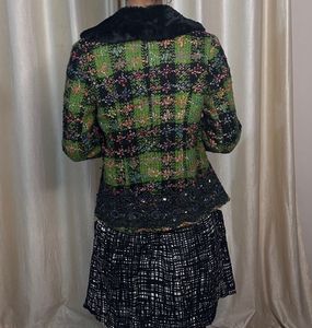 Vintage Green Knit Jacket