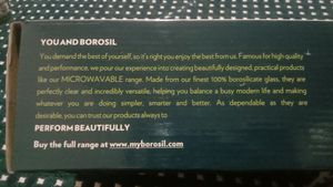 New Borosil Glass Bowl.